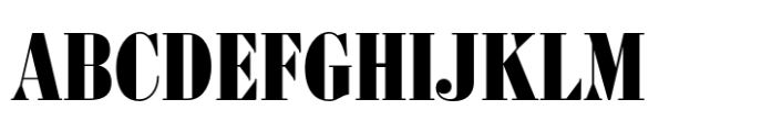 Bodoni FB Condensed Bold Font UPPERCASE