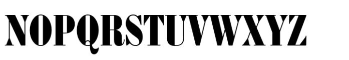 Bodoni FB Condensed Bold Font UPPERCASE