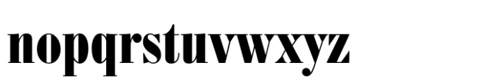 Bodoni FB Condensed Bold Font LOWERCASE