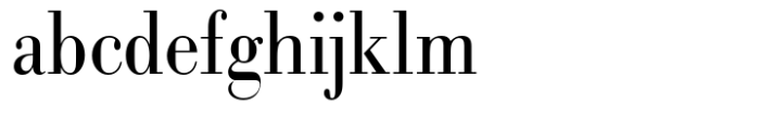 Bodoni Light Extra Narrow Font LOWERCASE