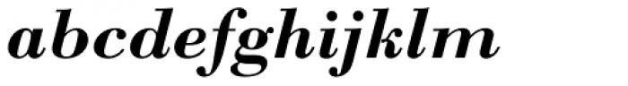 Bodoni M URW Bold Italic Font LOWERCASE