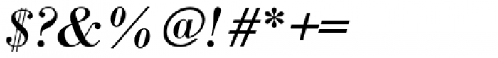 Bodoni M URW Italic Font OTHER CHARS