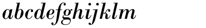 Bodoni M URW Italic Font LOWERCASE