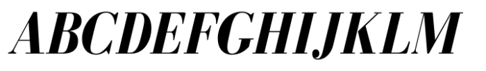 Bodoni MF Bold Italic Font UPPERCASE