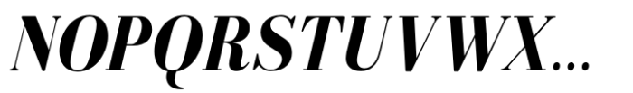 Bodoni MF Bold Italic Font UPPERCASE