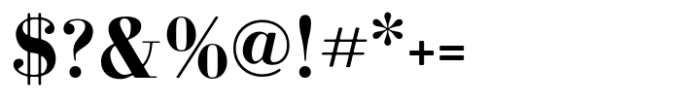 Bodoni MF Bold Font OTHER CHARS