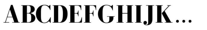 Bodoni MF Bold Font UPPERCASE