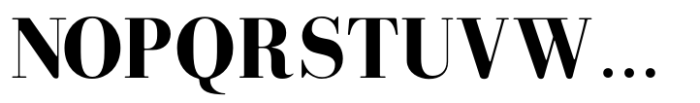 Bodoni MF Bold Font UPPERCASE