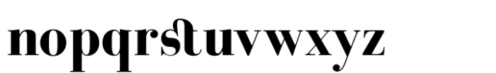 Bodoni MF Bold Font LOWERCASE