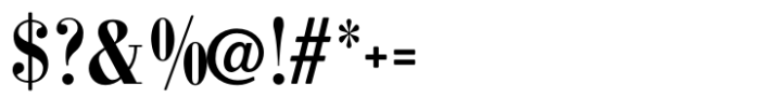 Bodoni MF Condensed Bold Font OTHER CHARS