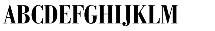 Bodoni MF Condensed Bold Font UPPERCASE