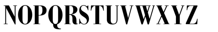Bodoni MF Condensed Bold Font UPPERCASE