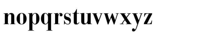 Bodoni MF Condensed Bold Font LOWERCASE