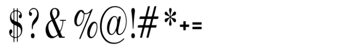 Bodoni MF Condensed Regular Font OTHER CHARS