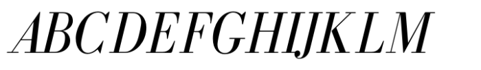 Bodoni MF Italic Font UPPERCASE