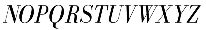 Bodoni MF Italic Font UPPERCASE