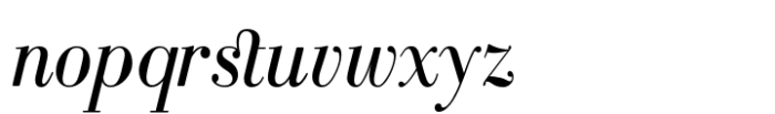 Bodoni MF Italic Font LOWERCASE