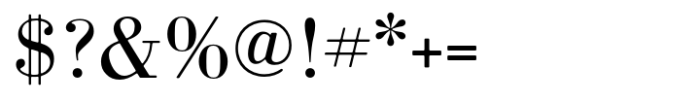 Bodoni MF Regular Font OTHER CHARS