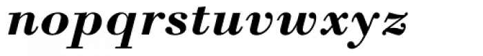 Bodoni MT Bold Italic Font LOWERCASE
