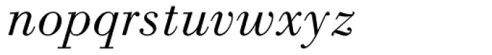 Bodoni MT Book Italic Font LOWERCASE