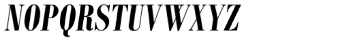 Bodoni MT Condensed Bold Italic Font UPPERCASE