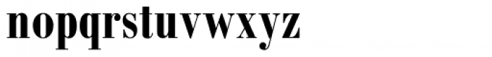 Bodoni MT Condensed Bold Font LOWERCASE