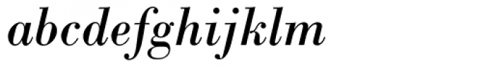 Bodoni MT Italic Font LOWERCASE