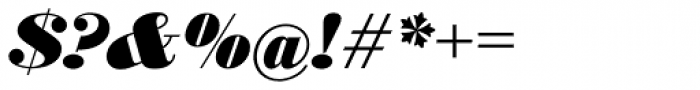 Bodoni No 1 EF Black Italic Font OTHER CHARS