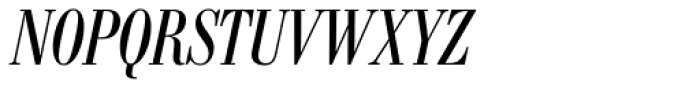Bodoni Nr 1 SB Cond Italic Font UPPERCASE