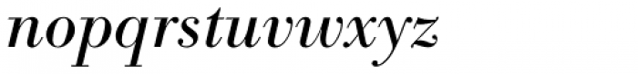 Bodoni Nr 1 SB Italic Font LOWERCASE