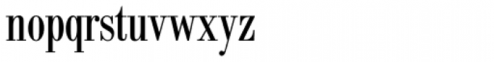 Bodoni Nr 1 SH Cond Font LOWERCASE