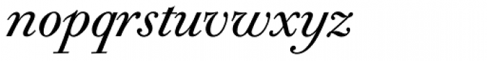 Bodoni Old Face BQ Italic Font LOWERCASE