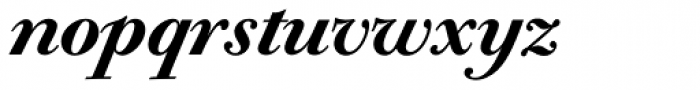 Bodoni Old Face BQ Medium Italic Font LOWERCASE