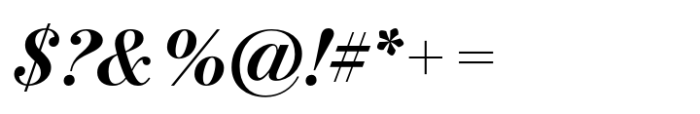 Bodoni PT Display Bold Italic Font OTHER CHARS