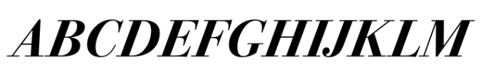 Bodoni PT Display Bold Italic Font UPPERCASE