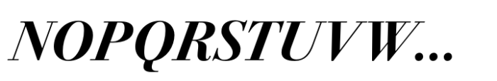 Bodoni PT Display Bold Italic Font UPPERCASE