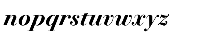 Bodoni PT Display Bold Italic Font LOWERCASE