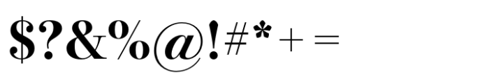 Bodoni PT Display Bold Font OTHER CHARS