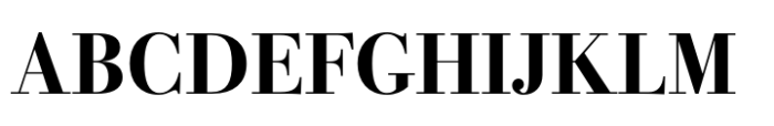 Bodoni PT Display Bold Font UPPERCASE