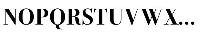 Bodoni PT Display Bold Font UPPERCASE