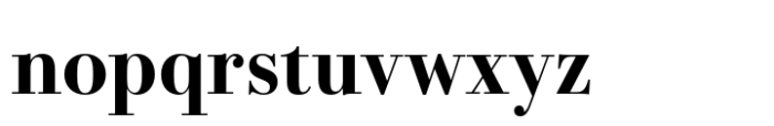 Bodoni PT Display Bold Font LOWERCASE