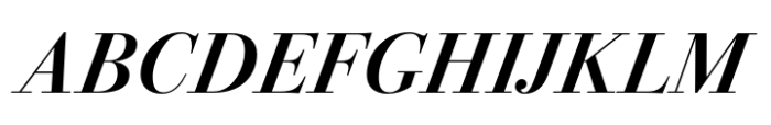 Bodoni PT Display Demi Italic Font UPPERCASE