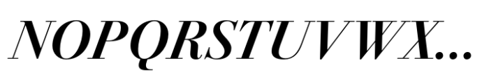 Bodoni PT Display Demi Italic Font UPPERCASE