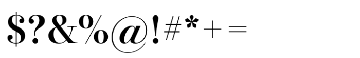 Bodoni PT Display Demi Font OTHER CHARS