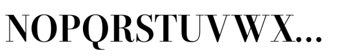 Bodoni PT Display Demi Font UPPERCASE