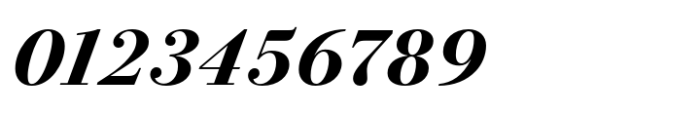 Bodoni PT Display Extra Bold Italic Font OTHER CHARS