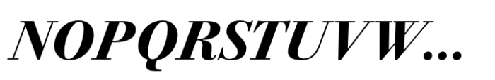 Bodoni PT Display Extra Bold Italic Font UPPERCASE