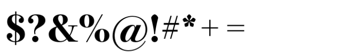 Bodoni PT Display Extra Bold Font OTHER CHARS