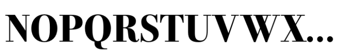 Bodoni PT Display Extra Bold Font UPPERCASE