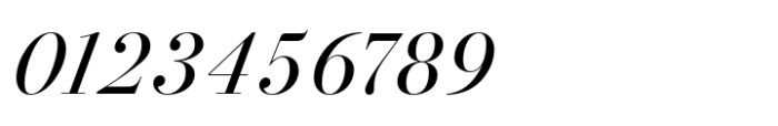 Bodoni PT Display Italic Font OTHER CHARS
